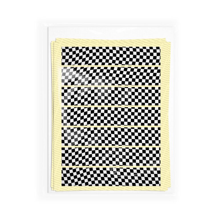 28 Black and White Wavy Checkerboard Washi Tape Stickers | SHOP ...