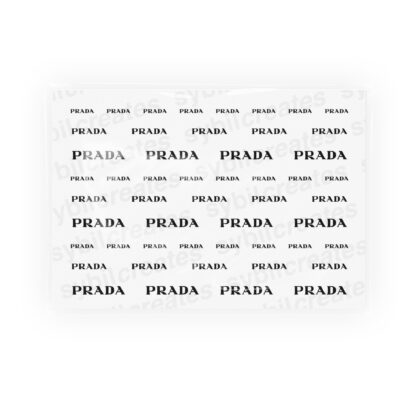 Black Prada Waterslide Nail Decals – Clear Transparent A7 Sheet