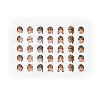 Taylor Swift Waterslide Nail Decals – Clear Transparent A7 Sheet