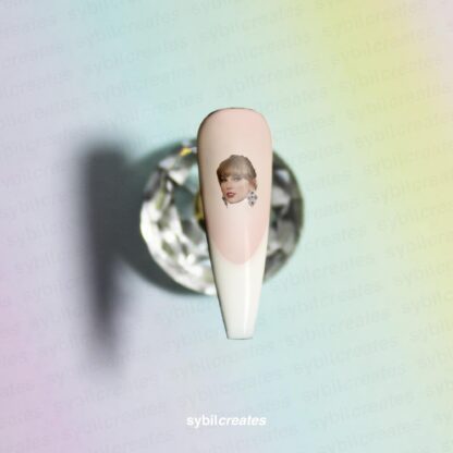 Taylor Swift Waterslide Nail Decals – Clear Transparent A7 Sheet - Image 2