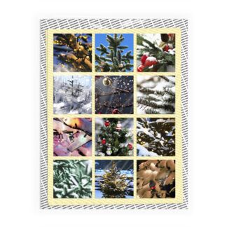 Snow on Christmas Trees Sticker Sheets – 24 Stickers